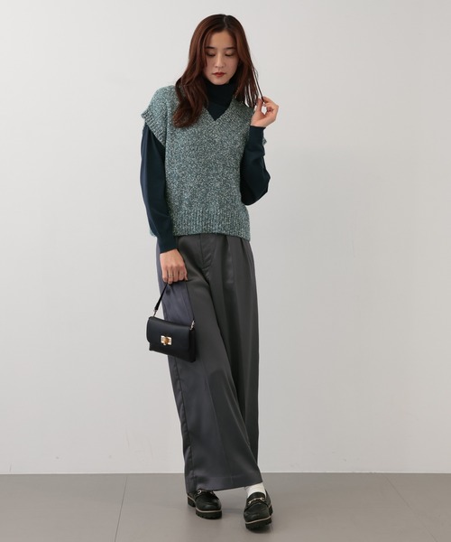 【セール】SALOON(サルーン)/ヘビーサテンパンツ【手洗い可】(その他パンツ)|saloon(サルーン) 【セール】SALOON(サルーン)/ヘビーサテンパンツ【手洗い可】(その他パンツ)|saloon(サルーン)