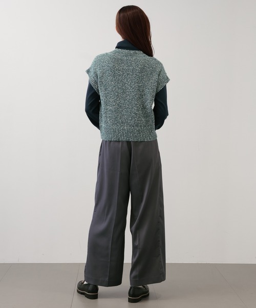 【セール】SALOON(サルーン)/ヘビーサテンパンツ【手洗い可】(その他パンツ)|saloon(サルーン) 【セール】SALOON(サルーン)/ヘビーサテンパンツ【手洗い可】(その他パンツ)|saloon(サルーン)