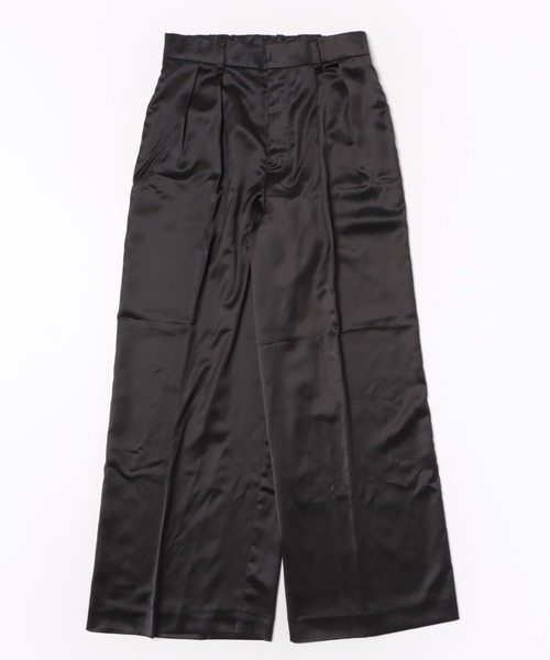 【セール】SALOON(サルーン)/ヘビーサテンパンツ【手洗い可】(その他パンツ)|saloon(サルーン) 【セール】SALOON(サルーン)/ヘビーサテンパンツ【手洗い可】(その他パンツ)|saloon(サルーン)
