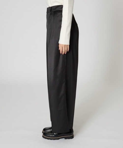【セール】SALOON(サルーン)/ヘビーサテンパンツ【手洗い可】(その他パンツ)|saloon(サルーン) 【セール】SALOON(サルーン)/ヘビーサテンパンツ【手洗い可】(その他パンツ)|saloon(サルーン)