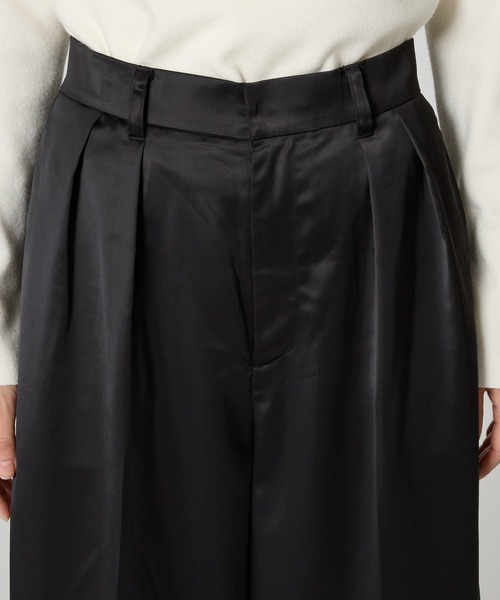 【セール】SALOON(サルーン)/ヘビーサテンパンツ【手洗い可】(その他パンツ)|saloon(サルーン) 【セール】SALOON(サルーン)/ヘビーサテンパンツ【手洗い可】(その他パンツ)|saloon(サルーン)