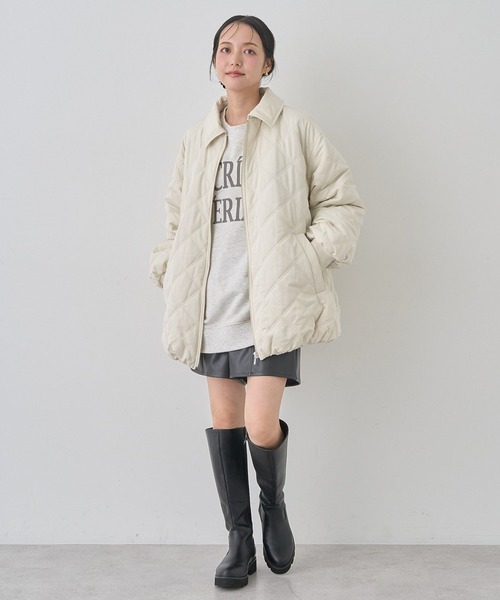 earth music&ecology（アースミュージックアンドエコロジー）の「アソートロゴルーズスウェット（スウェット・レディース・ネイビー/チャコールグレー/オートミール/ピンク・FREE）」の12枚目の写真