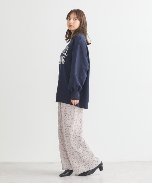 earth music&ecology（アースミュージックアンドエコロジー）の「アソートロゴルーズスウェット（スウェット・レディース・ネイビー/チャコールグレー/オートミール/ピンク・FREE）」の21枚目の写真