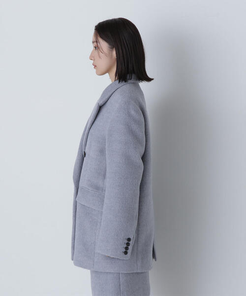 NATURAL BEAUTY BASIC(ナチュラルビューティーベーシック)の「◇シャギージャコット(テーラードジャケット・レディース・グレー/チャコールグレー/ベージュ・SMALL/MEDIUM)」の11枚目の写真