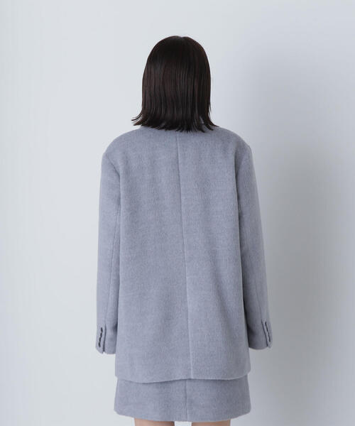 NATURAL BEAUTY BASIC(ナチュラルビューティーベーシック)の「◇シャギージャコット(テーラードジャケット・レディース・グレー/チャコールグレー/ベージュ・SMALL/MEDIUM)」の12枚目の写真