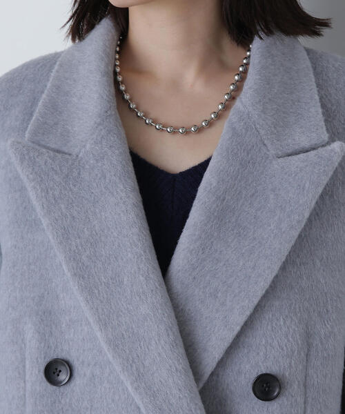 NATURAL BEAUTY BASIC(ナチュラルビューティーベーシック)の「◇シャギージャコット(テーラードジャケット・レディース・グレー/チャコールグレー/ベージュ・SMALL/MEDIUM)」の13枚目の写真