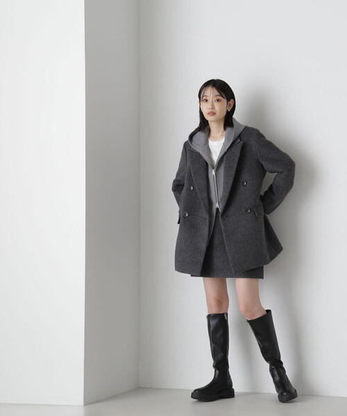 NATURAL BEAUTY BASIC(ナチュラルビューティーベーシック)の「◇シャギージャコット(テーラードジャケット・レディース・グレー/チャコールグレー/ベージュ・SMALL/MEDIUM)」の20枚目の写真