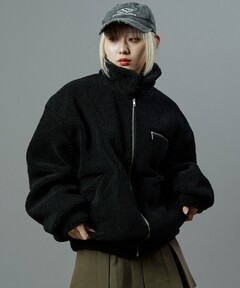【お値下げしました】スドーク　boa riders jacket / black セール】boa riders jacket（ライダースジャケット）｜soduk