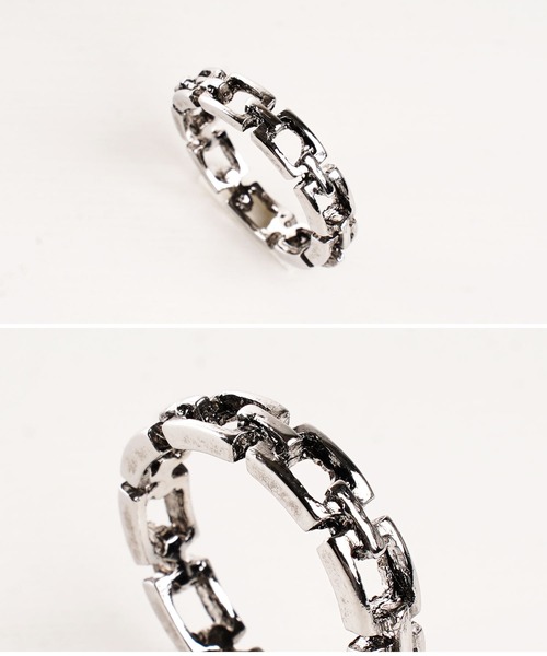 jiggys shop(ジギーズショップ)の「チェーンモチーフリング指輪(リング・メンズ・シルバー・LARGE/MEDIUM/SMALL)」の3枚目の写真