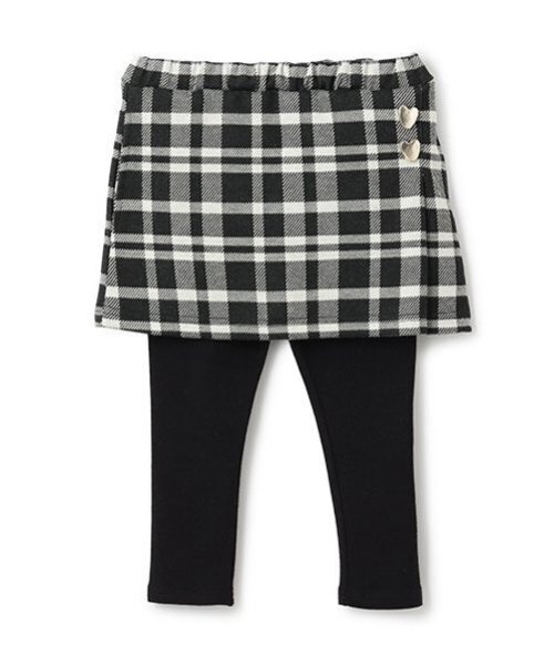 petit main（プティマイン）の「【リンク】ハート釦レギつきスカート(キッズ)（スカート・キッズ・ブルー/アイボリー/ライトピンク/マルチ・80ｃｍ/90cm/100cm/110cm/120cm/130cm）」の10枚目の写真