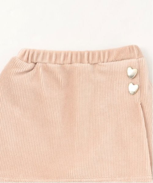 petit main（プティマイン）の「【リンク】ハート釦レギつきスカート(キッズ)（スカート・キッズ・ブルー/アイボリー/ライトピンク/マルチ・80ｃｍ/90cm/100cm/110cm/120cm/130cm）」の11枚目の写真