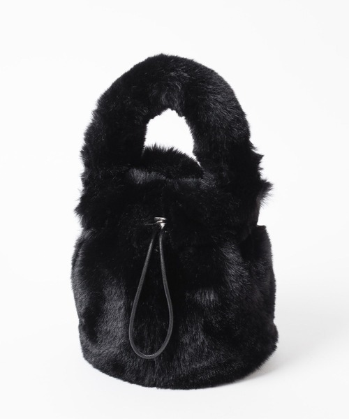 LOWRYS FARM(ローリーズファーム)の「フェイクファーキンチャクBAG 235066(ショルダーバッグ・レディース・パープル/ブラック/イエロー・FREE)」の22枚目の写真
