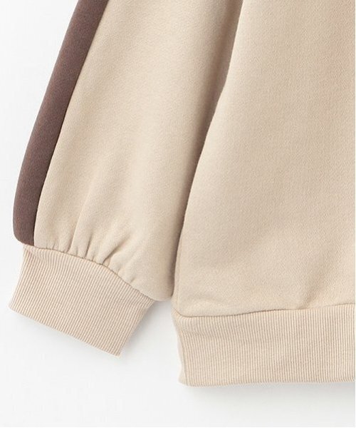 LOVETOXIC(ラブトキシック)の「【LTXC】【吸水速乾/さらさら】ハーフジップルーズトレーナー(スウェット・キッズ・ベージュ/ブラック/オフホワイト/トップグレー・S/M/L)」の13枚目の写真