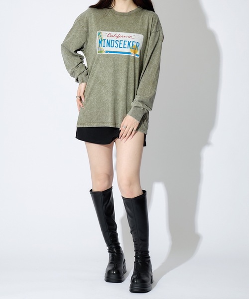 Number Plate L/S Tee（Tシャツ/カットソー）｜mindseeker（マインドシーカー）