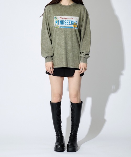 Number Plate L/S Tee（Tシャツ/カットソー）｜mindseeker（マインドシーカー）