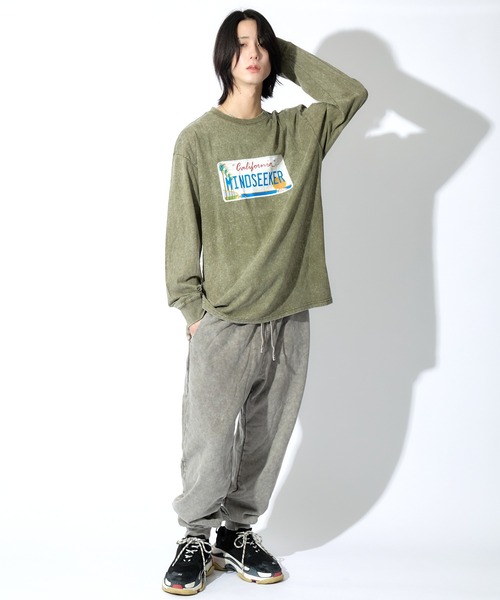 Number Plate L/S Tee（Tシャツ/カットソー）｜mindseeker（マインドシーカー）