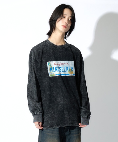 Number Plate L/S Tee（Tシャツ/カットソー）｜mindseeker（マインドシーカー）