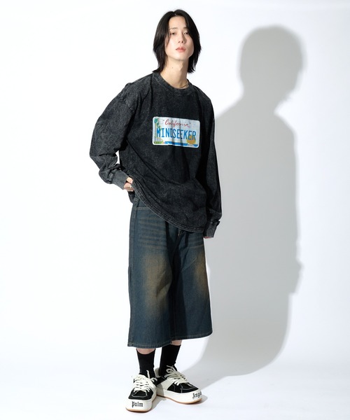 Number Plate L/S Tee（Tシャツ/カットソー）｜mindseeker（マインドシーカー）