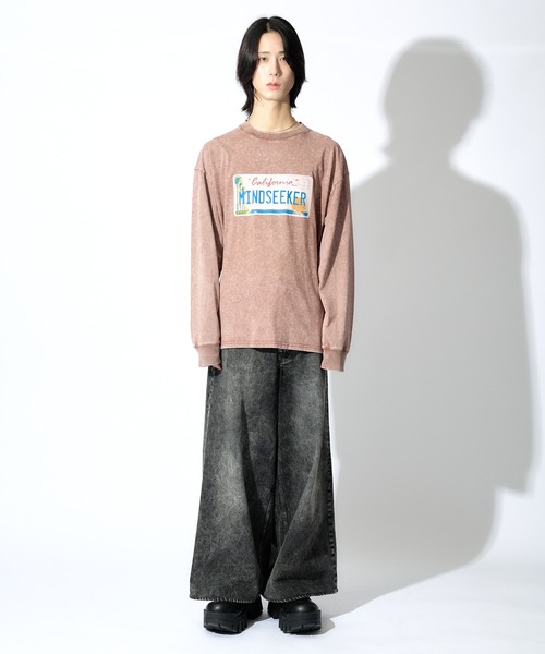 Number Plate L/S Tee（Tシャツ/カットソー）｜mindseeker（マインドシーカー）