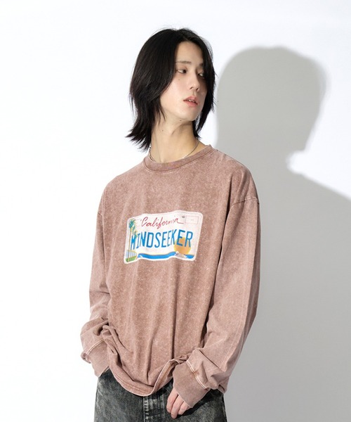 Number Plate L/S Tee（Tシャツ/カットソー）｜mindseeker（マインドシーカー）