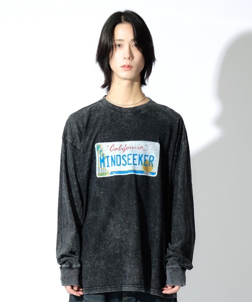 Number Plate L/S Tee（Tシャツ/カットソー）｜mindseeker（マインドシーカー）
