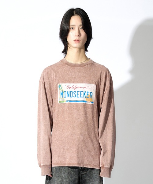Number Plate L/S Tee（Tシャツ/カットソー）｜mindseeker（マインドシーカー）