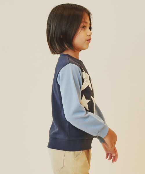THE SHOP TK （ザ ショップ ティーケー ）の「◆【100-160】星さがら刺繍裏毛プルオーバー/洗濯機OK（スウェット・キッズ・ネイビー系4/イエロー系9/サックスブルー系4/チャコール・10/16/15 /11/12/13/14）」の19枚目の写真