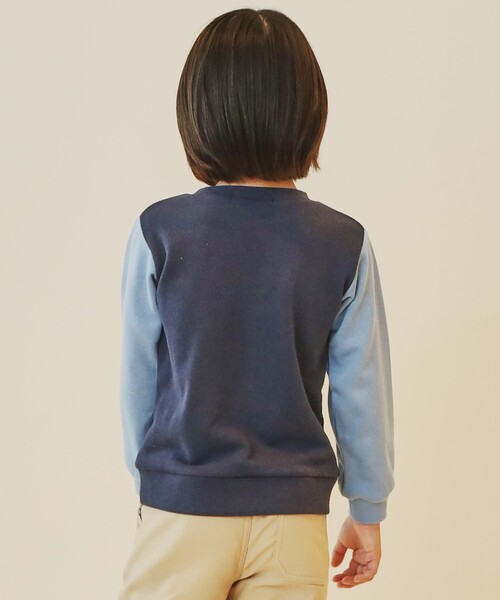 THE SHOP TK （ザ ショップ ティーケー ）の「◆【100-160】星さがら刺繍裏毛プルオーバー/洗濯機OK（スウェット・キッズ・ネイビー系4/イエロー系9/サックスブルー系4/チャコール・10/16/15 /11/12/13/14）」の20枚目の写真