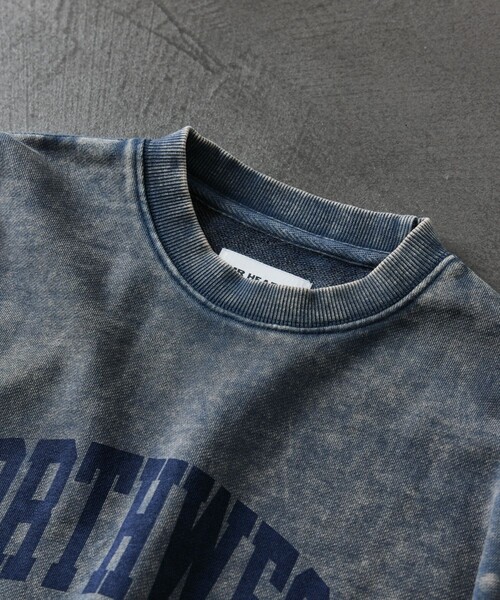 FREAK'S STORE（フリークスストア）の「限定展開 MR HEARTS/ミスターハーツ CHEMICAL WASH CREW NECK PRINT SWEAT/NORTHWEST（スウェット・メンズ・ネイビー/ブラック/ブラウン・LARGE/MEDIUM/SMALL）」の20枚目の写真