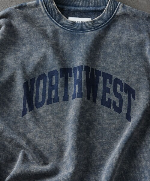 FREAK'S STORE（フリークスストア）の「限定展開 MR HEARTS/ミスターハーツ CHEMICAL WASH CREW NECK PRINT SWEAT/NORTHWEST（スウェット・メンズ・ネイビー/ブラック/ブラウン・LARGE/MEDIUM/SMALL）」の22枚目の写真