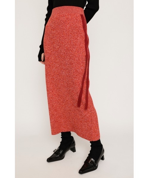 セール】SIDE RIBBON KNIT SK サイド リボン ニット スカート