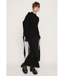 SIDE RIBBON KNIT SK サイド リボン ニット スカート / セットアップ可