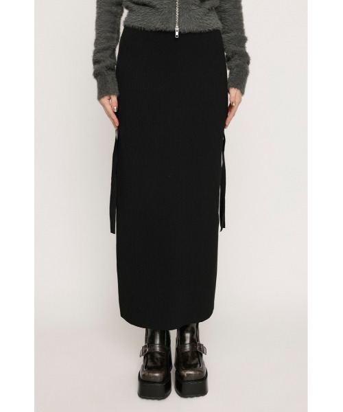 SLY（スライ）の「SIDE RIBBON KNIT SK サイド リボン ニット スカート / セットアップ可（スカート・レディース・アイボリー/ブラック/レッド系その他/ブルー系その他・FREE）」の17枚目の写真
