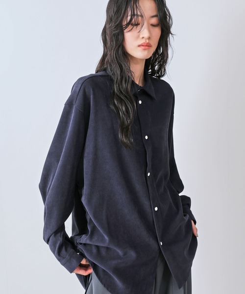 JUNRED(ジュンレッド)の「カルゼコールシャーリングシャツ(シャツ/ブラウス・メンズ・チャコールグレー/レッド/ネイビー・L/M)」の1枚目の写真