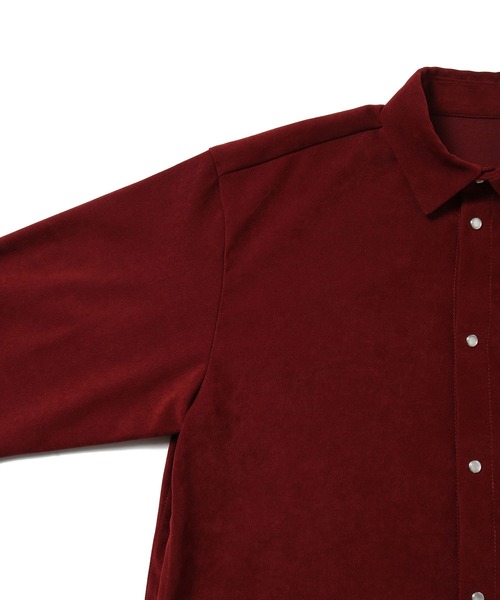 JUNRED(ジュンレッド)の「カルゼコールシャーリングシャツ(シャツ/ブラウス・メンズ・チャコールグレー/レッド/ネイビー・L/M)」の6枚目の写真