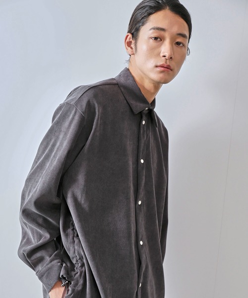 JUNRED(ジュンレッド)の「カルゼコールシャーリングシャツ(シャツ/ブラウス・メンズ・チャコールグレー/レッド/ネイビー・L/M)」の18枚目の写真