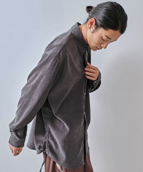 JUNRED(ジュンレッド)の「カルゼコールシャーリングシャツ(シャツ/ブラウス・メンズ・チャコールグレー/レッド/ネイビー・L/M)」の19枚目の写真