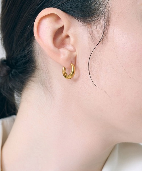 <限定ペア商品>【金属アレルギー対応】ぷっくりメタルフープペアピアス/BOX付き(ピアス(両耳用))|Phoebe(フィービィー) <限定ペア商品>【金属アレルギー対応】ぷっくりメタルフープペアピアス/BOX付き(ピアス(両耳用))|Phoebe(フィービィー)