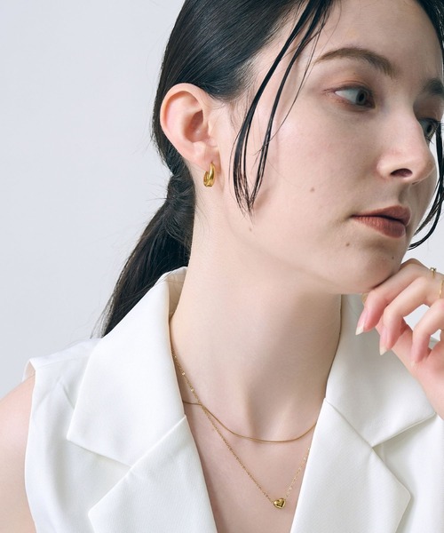 <限定ペア商品>【金属アレルギー対応】ぷっくりメタルフープペアピアス/BOX付き(ピアス(両耳用))|Phoebe(フィービィー) <限定ペア商品>【金属アレルギー対応】ぷっくりメタルフープペアピアス/BOX付き(ピアス(両耳用))|Phoebe(フィービィー)