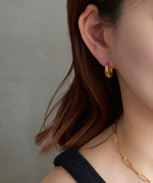 <限定ペア商品>【金属アレルギー対応】ぷっくりメタルフープペアピアス/BOX付き(ピアス(両耳用))|Phoebe(フィービィー) <限定ペア商品>【金属アレルギー対応】ぷっくりメタルフープペアピアス/BOX付き(ピアス(両耳用))|Phoebe(フィービィー)