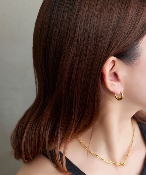 <限定ペア商品>【金属アレルギー対応】ぷっくりメタルフープペアピアス/BOX付き(ピアス(両耳用))|Phoebe(フィービィー) <限定ペア商品>【金属アレルギー対応】ぷっくりメタルフープペアピアス/BOX付き(ピアス(両耳用))|Phoebe(フィービィー)