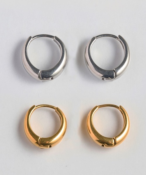 <限定ペア商品>【金属アレルギー対応】ぷっくりメタルフープペアピアス/BOX付き(ピアス(両耳用))|Phoebe(フィービィー) <限定ペア商品>【金属アレルギー対応】ぷっくりメタルフープペアピアス/BOX付き(ピアス(両耳用))|Phoebe(フィービィー)