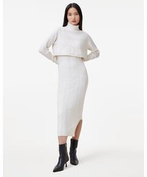 MURIEL 2-IN-1 KNITTED SLIM MIDI DRESS | MURIEL 2-IN-1 ニット スリム ミディ ドレス・ワンピース