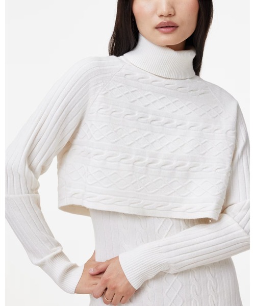 ALLSAINTS(オールセインツ)の「MURIEL 2-IN-1 KNITTED SLIM MIDI DRESS | MURIEL 2-IN-1 ニット スリム ミディ ドレス・ワンピース(ワンピース・レディース・ホワイト系その他・S/XS/M)」の7枚目の写真