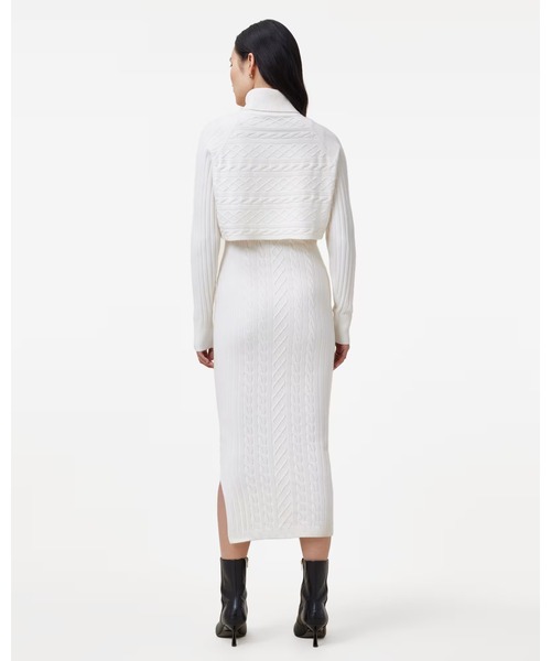 ALLSAINTS(オールセインツ)の「MURIEL 2-IN-1 KNITTED SLIM MIDI DRESS | MURIEL 2-IN-1 ニット スリム ミディ ドレス・ワンピース(ワンピース・レディース・ホワイト系その他・S/XS/M)」の8枚目の写真