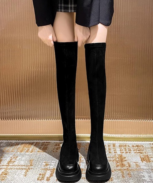 Miniministore（ミニミニストア）の「ニーハイブーツ レディース ロングブーツ（ブーツ・レディース・ブラック・22.5cm/23.5cm/24.5cm/23.0cm/24.0cm）」の12枚目の写真