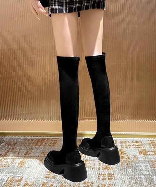 Miniministore（ミニミニストア）の「ニーハイブーツ レディース ロングブーツ（ブーツ・レディース・ブラック・22.5cm/23.5cm/24.5cm/23.0cm/24.0cm）」の13枚目の写真