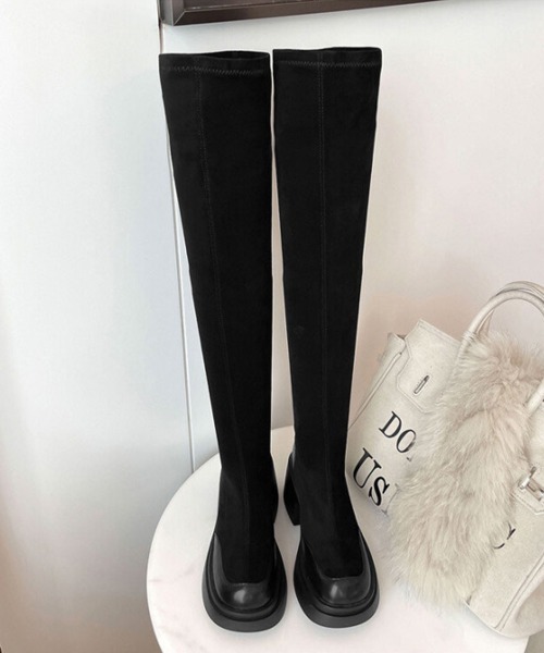 Miniministore（ミニミニストア）の「ニーハイブーツ レディース ロングブーツ（ブーツ・レディース・ブラック・22.5cm/23.5cm/24.5cm/23.0cm/24.0cm）」の18枚目の写真