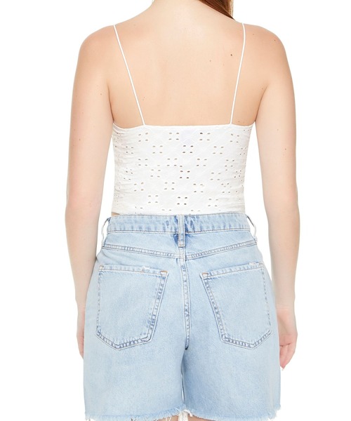 FOREVER 21(フォーエバー トゥエンティーワン)の「カットレースキャミ(キャミソール・レディース・グリーン/ホワイト系その他/ブラック・SMALL/MEDIUM)」の6枚目の写真