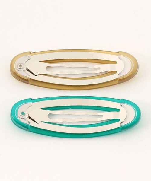 BEAMS BOY(ビームスボーイ)の「BIG ヘア スリーピン 2P(ヘアピン・レディース・グリーン/ピンク/サックスブルー・ONE SIZE)」の10枚目の写真